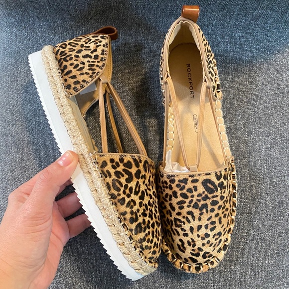 ROCKPORT Real Cow Fur Espadrilles Sandals - Picture 1 of 8